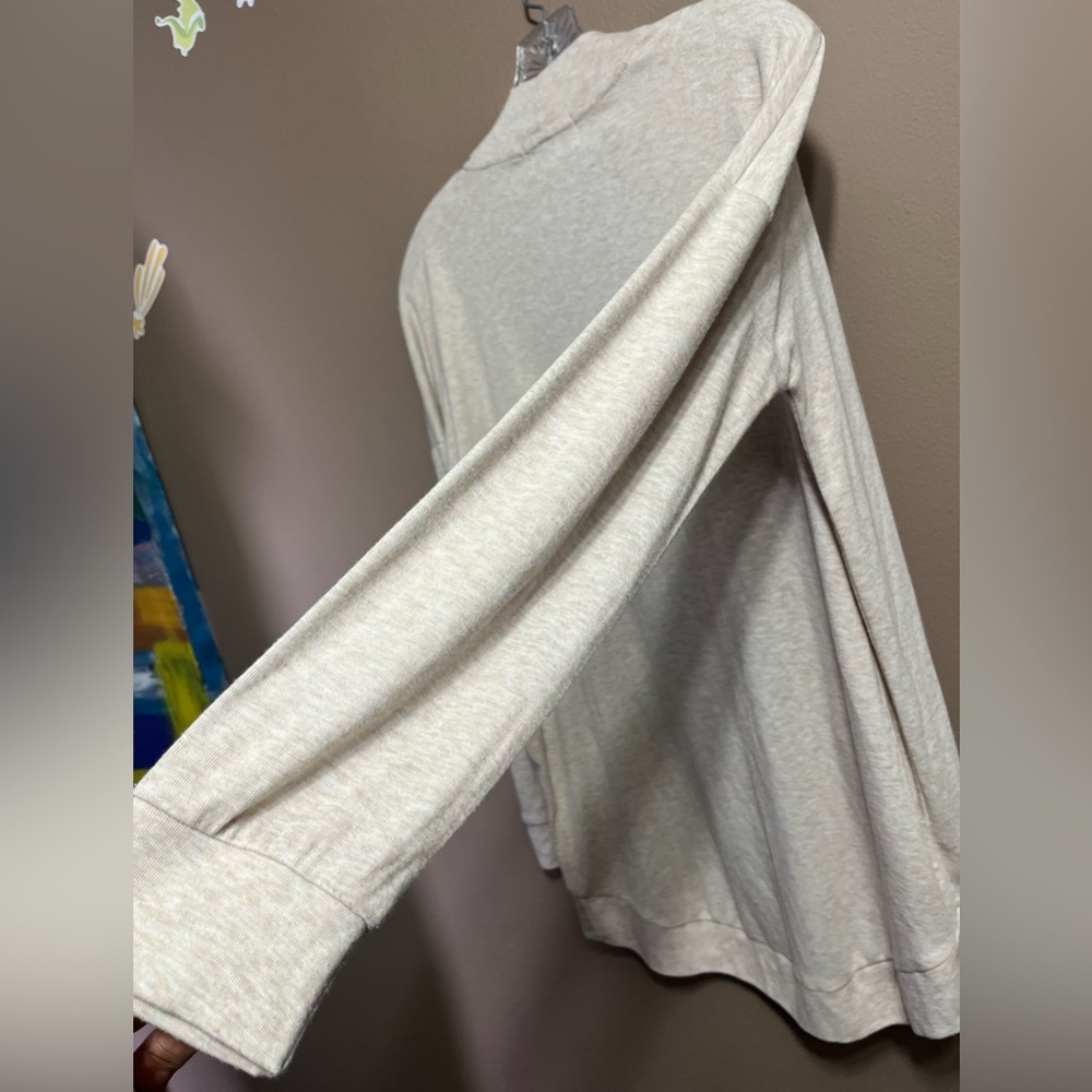 Olive + Oak Women's Sweater Size Small Open Front Cardigan Long Sleeve Cream - Picture 11 of 17